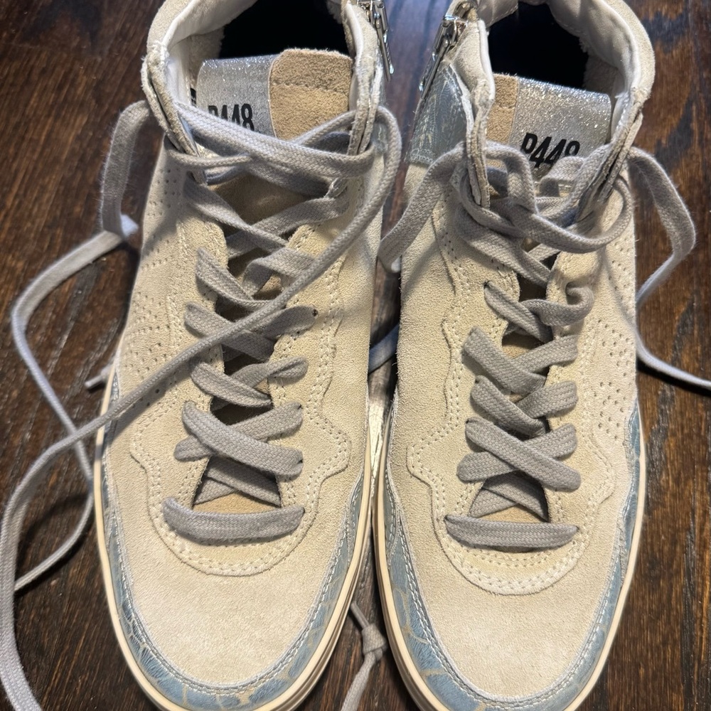 P448 Bali Leather High Top Sneakers